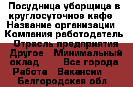 Посудница-уборщица в круглосуточное кафе › Название организации ­ Компания-работодатель › Отрасль предприятия ­ Другое › Минимальный оклад ­ 1 - Все города Работа » Вакансии   . Белгородская обл.